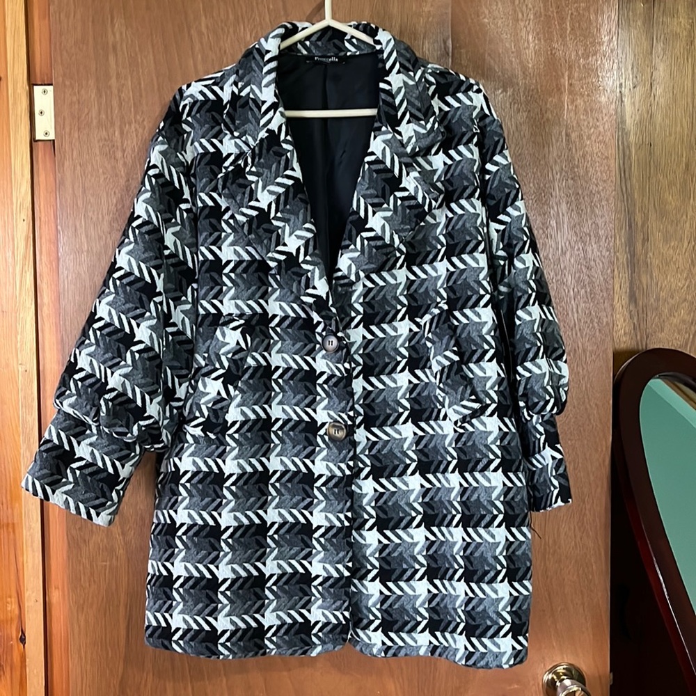Froccella chevron coat - O/S